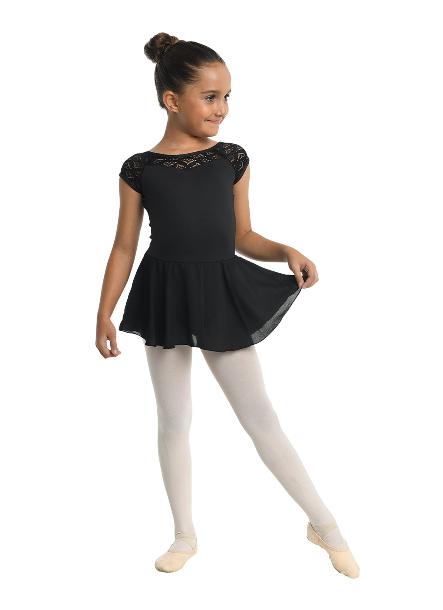 Kids Danzmotion Cap Sleeve Heart Dress