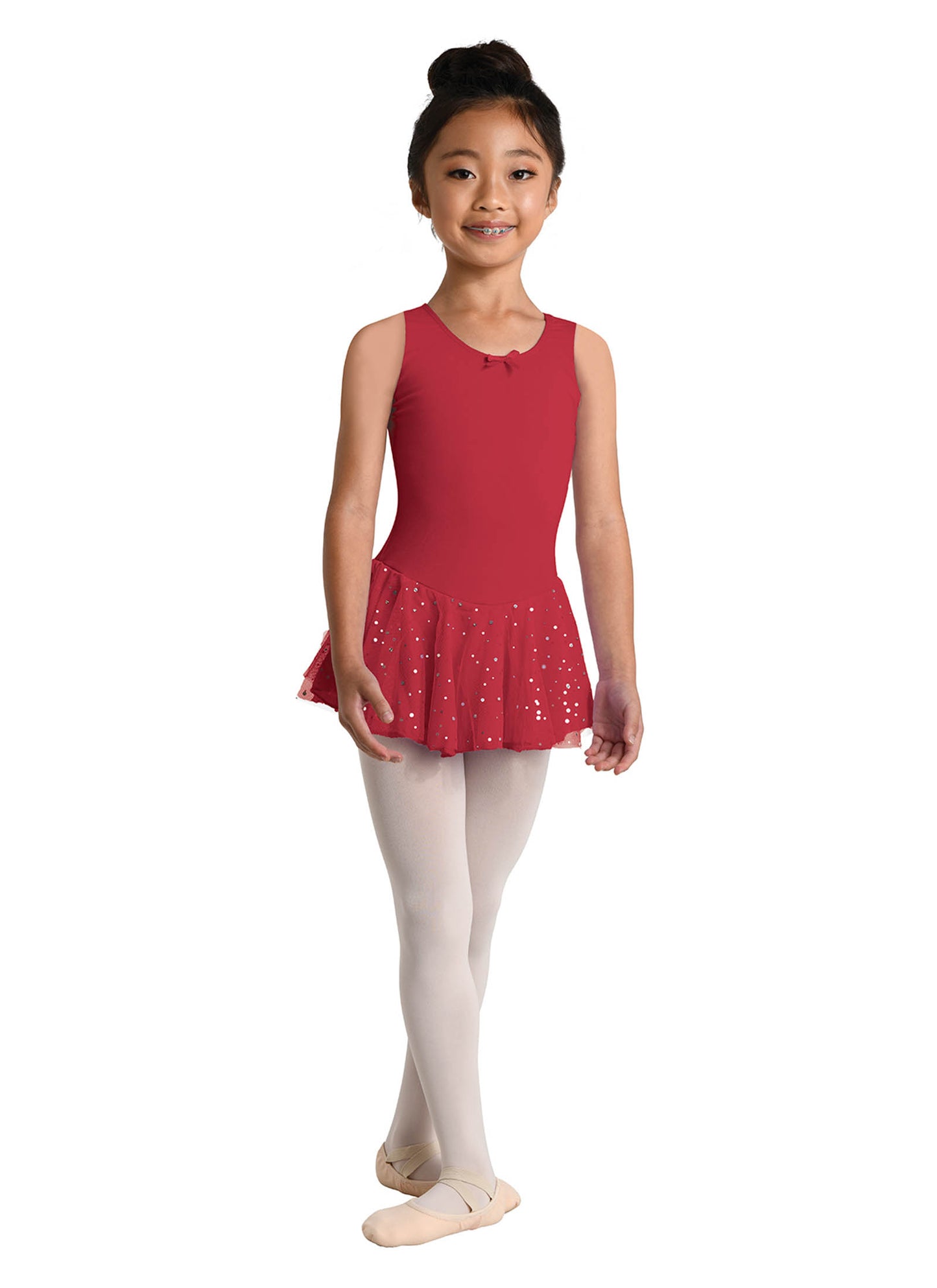 Kids Tank Dress With Glitter Skirt