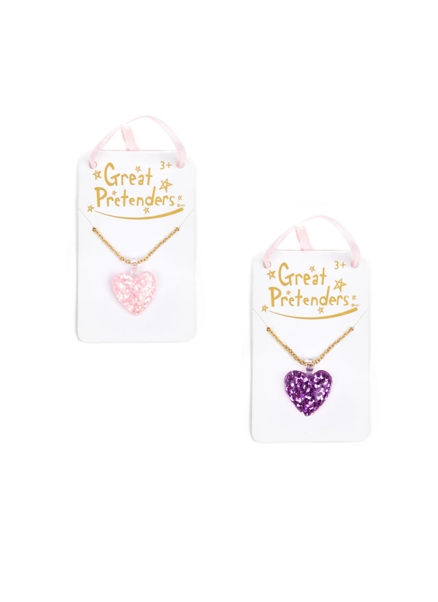 Boutique Glitter Heart Necklace