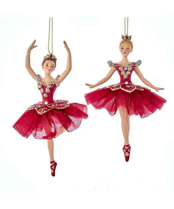 Regal Red Ballerina Ornament