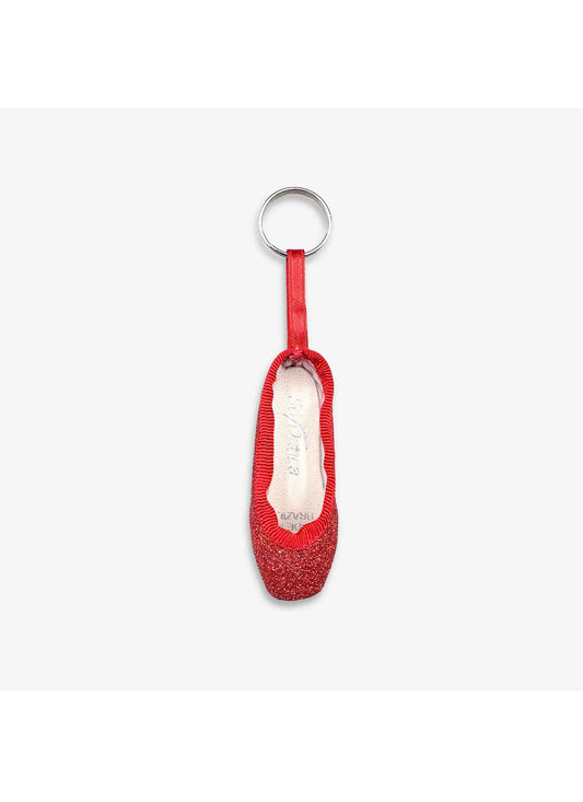 SoDanca Glitter Pointe Shoe Keychain