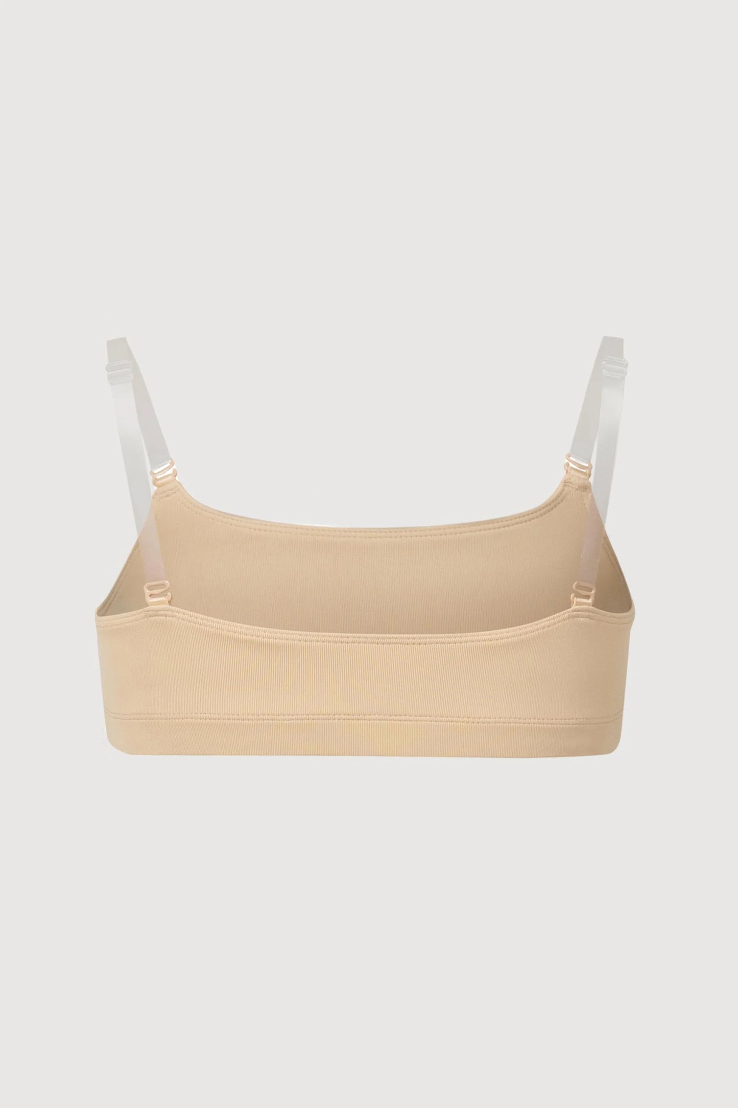 Kids Nude Bra Top With Clear Straps