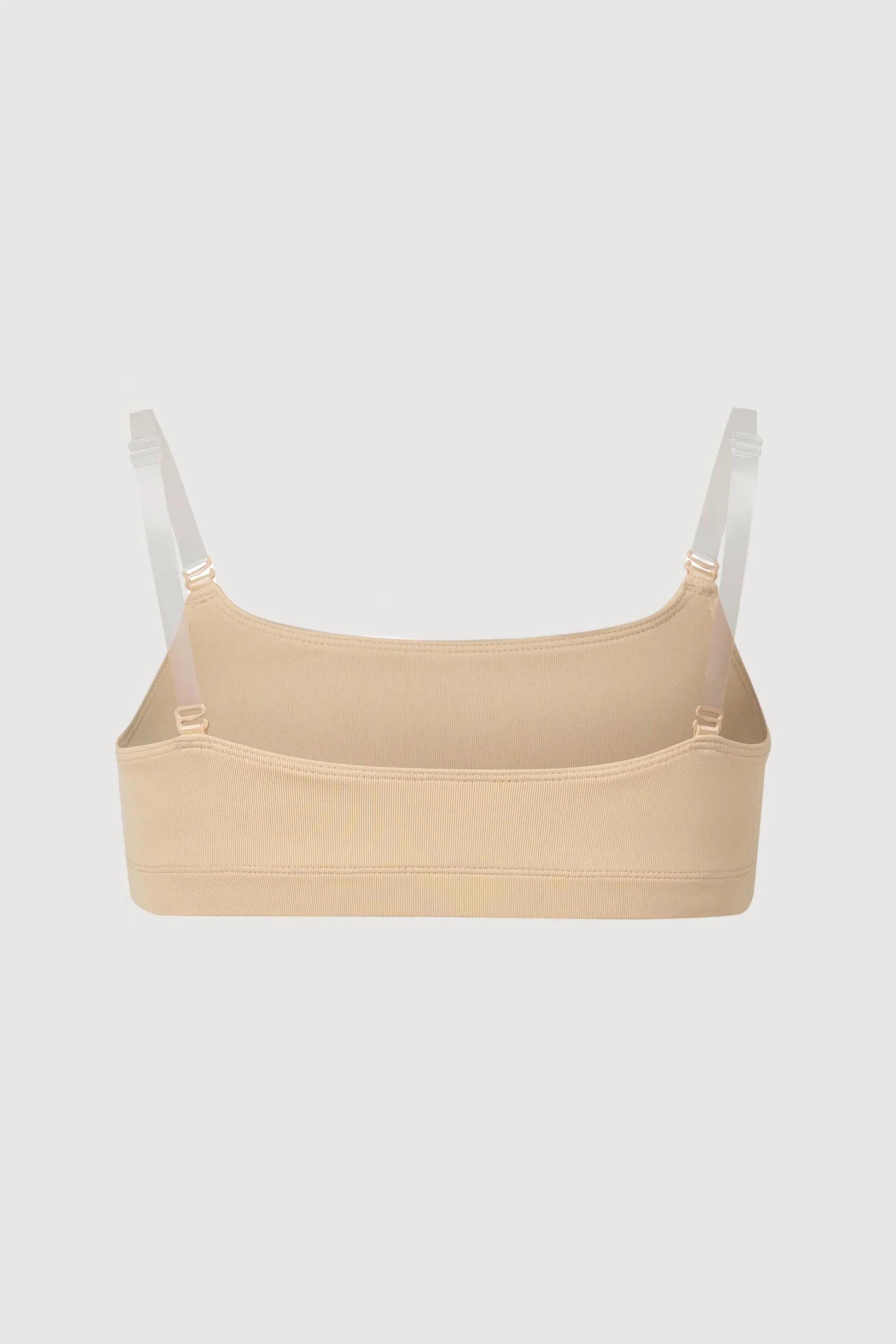 Kids Nude Bra Top With Clear Straps – On Pointe Dancewear