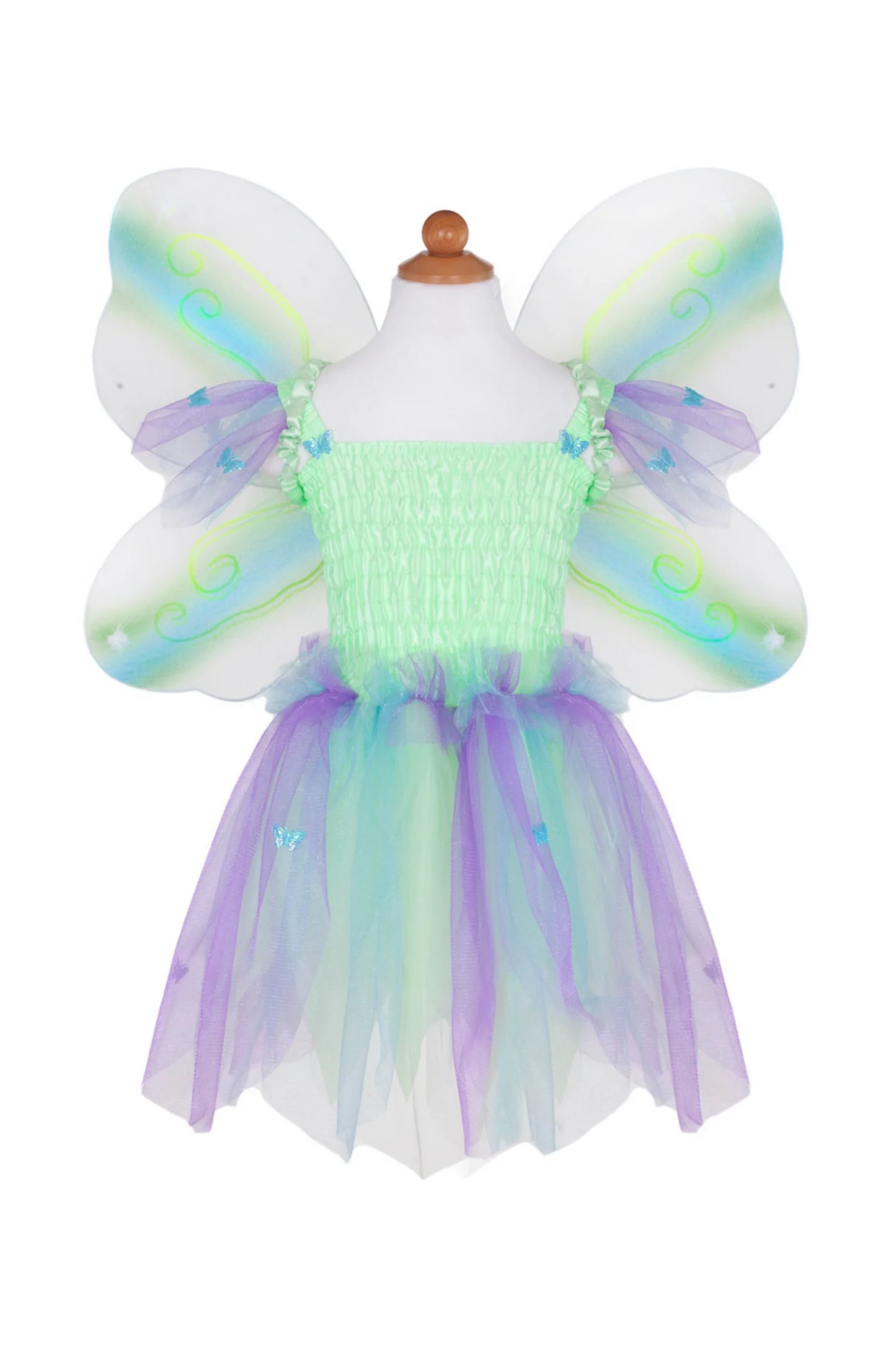 Butterfly Dress & Wings With Wand 