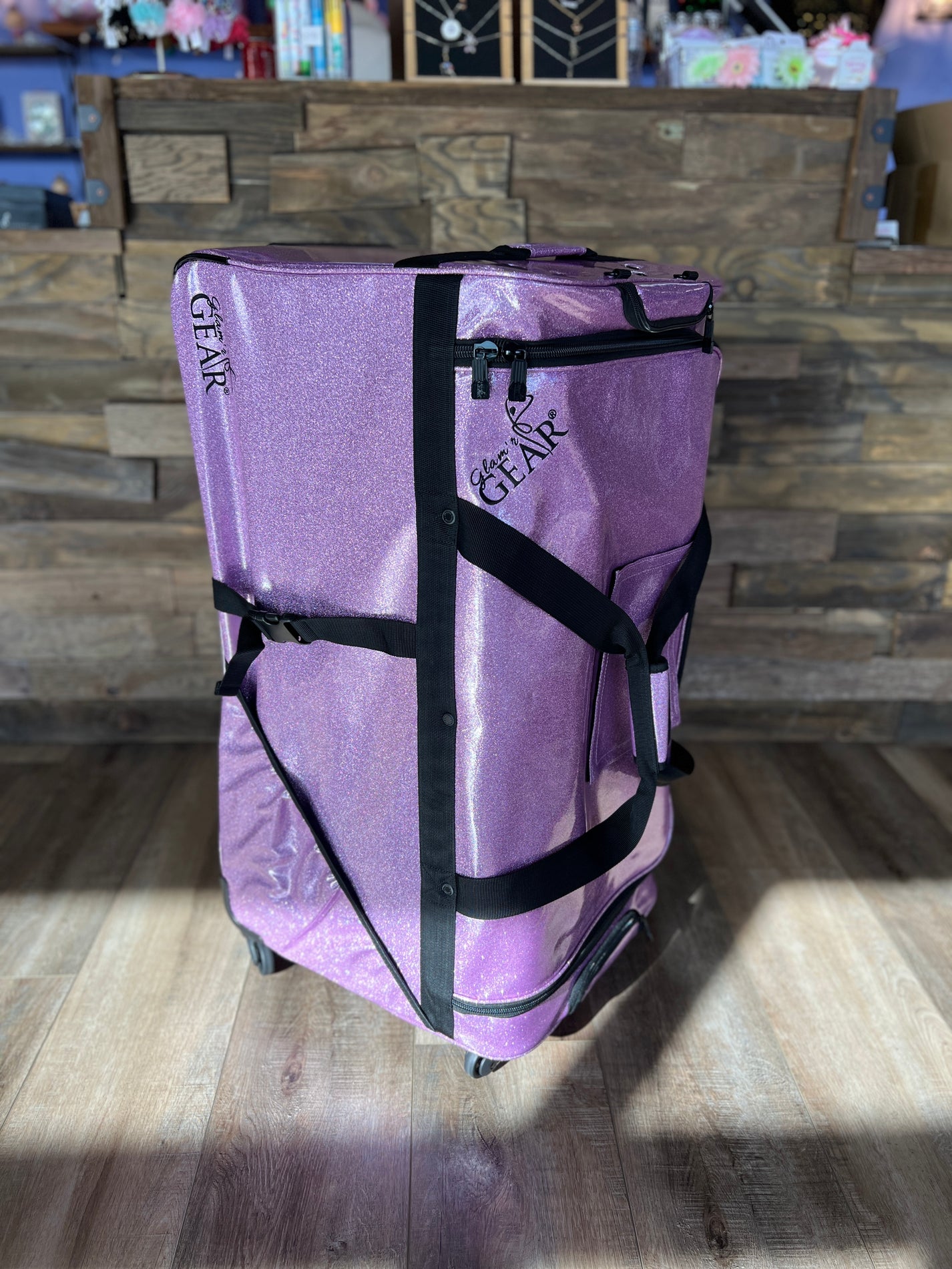 Large Glam'r Gear Mobile Changing Station Dance Duffel Bag with Built