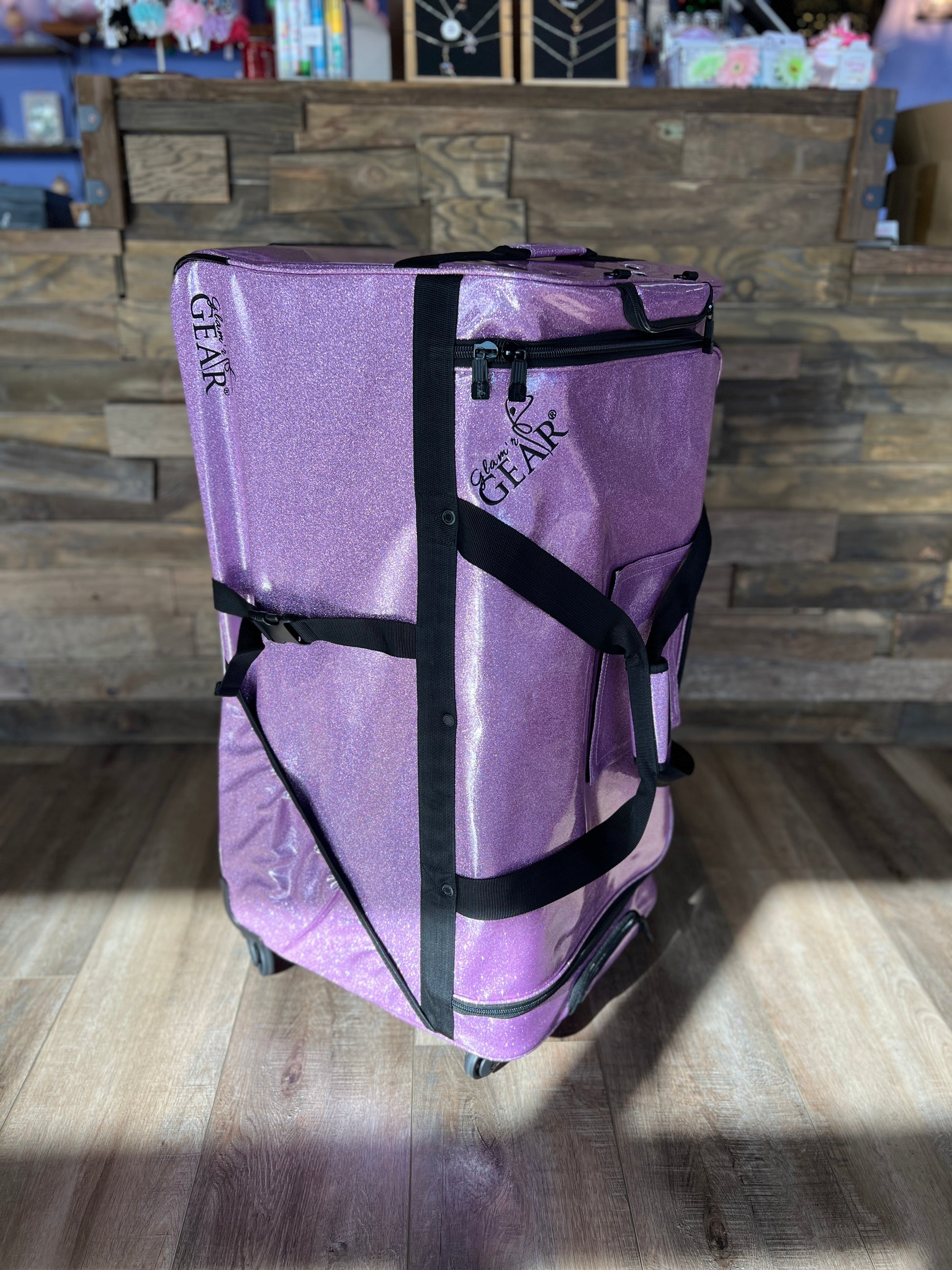 Large Glam'r Gear Mobile Changing Station Dance Duffel Bag with Built