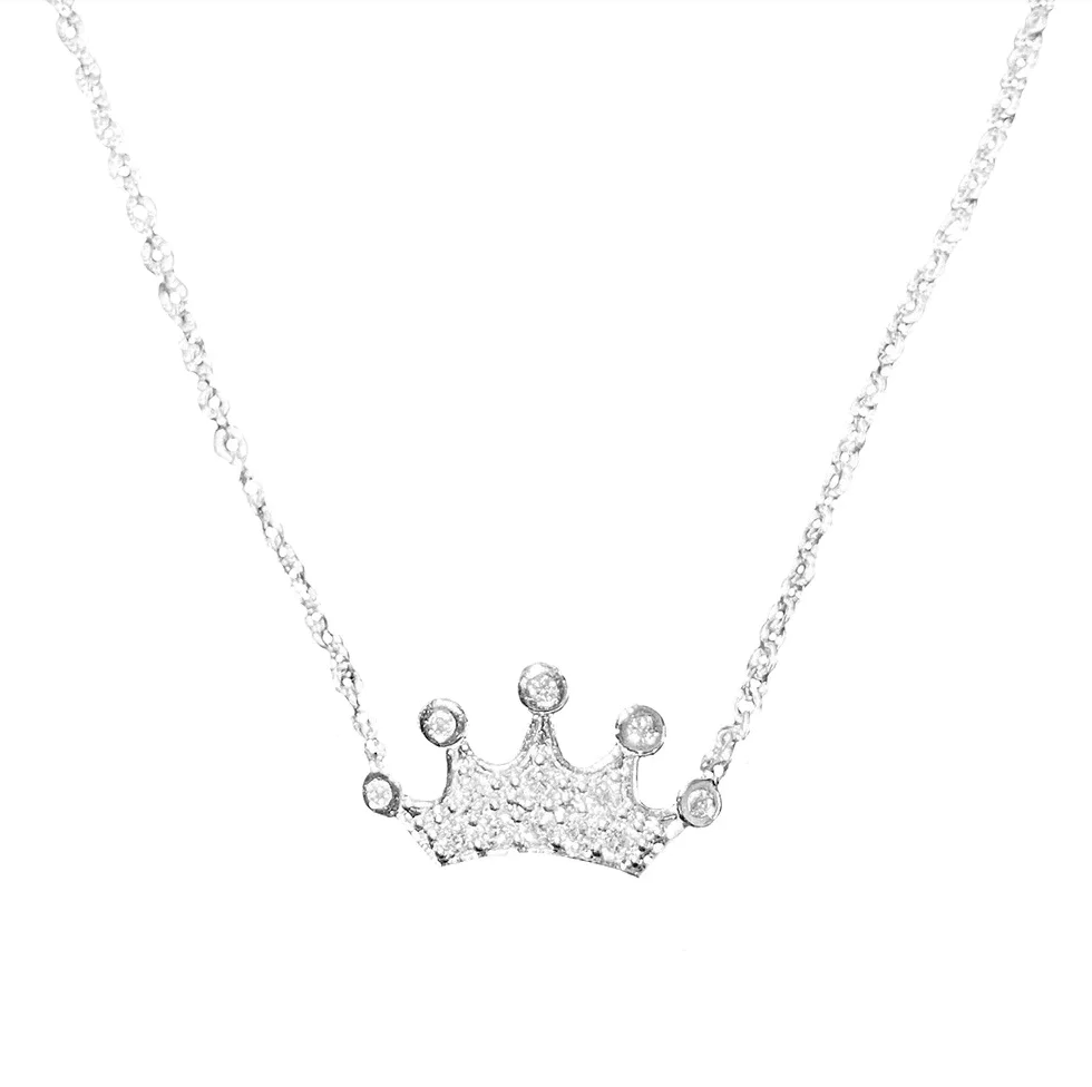 White Crown Necklace
