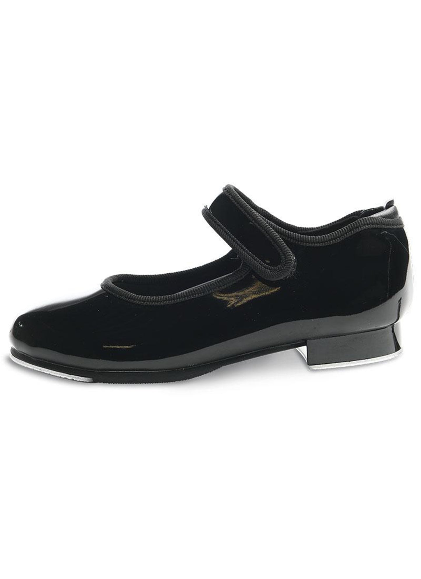 Kids Black Velcro Tap Shoe