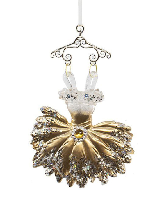 Gold Dress Ornament 